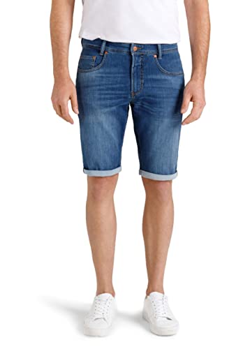 MAC Jeans Herren Jog'n Jeans Light Sweat Denim Bermuda Shorts, H541 Vintage Wash von MAC Jeans