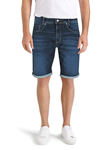 MAC Jeans Herren Jog'n Jeans Light Sweat Denim Bermuda Shorts, H661 Authentic Dark Blue Tinted Used von MAC Jeans