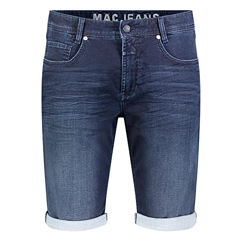 MAC Jeans Herren Jog'n Jeans Light Sweat Denim Bermuda Shorts (W40, Dunkelblau Denim) von MAC