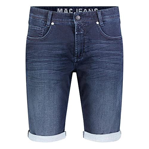 MAC Jeans Herren Jog'n Jeans Light Sweat Denim Bermuda Shorts (W42, Dunkelblau Denim) von MAC Jeans