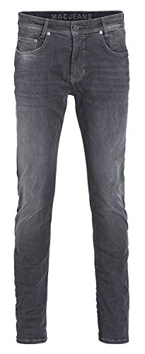 MAC Jeans Herren MACFLEXX Slim Jeans, Authentic Light Grey Used, W33/L36 von MAC Jeans