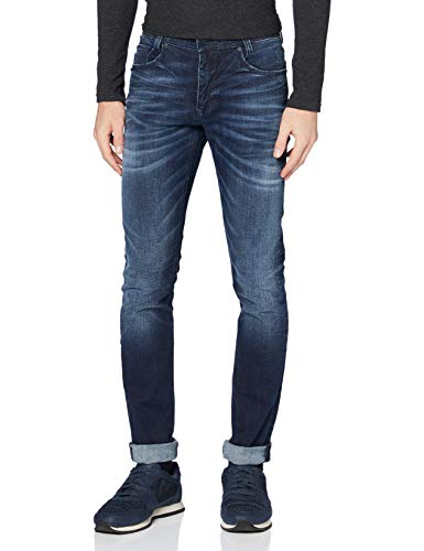 MAC Jeans Herren Stan Jeans, Dark Indigo Authentic Wash, 33W 34L EU von MAC Jeans