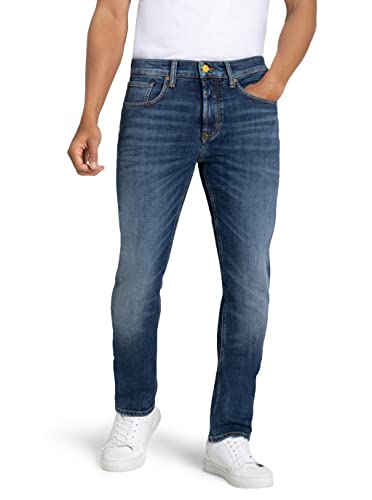 MAC Jeans Herren Straight Leg Jeanshose Arne, H673 Authentic Dark Blue Used, 34W / 30L von MAC Jeans