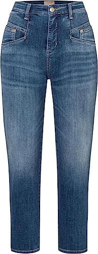 MAC Jeans Mac Damen Jeans Rich Carrot, Light Authentic Denim 0389l261090 Blau1 34-28 von MAC Jeans