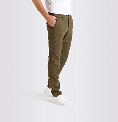 MAC Jeans Mac Herren Hose Lennox Worker, Canvas Stretch 0647l636300 Oliv 33-32 von MAC Jeans