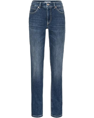 Mac - Damen 5-Pocket Jeans, Melanie (5040-97-0380L), Größe:W38, Länge:L32, Farbe:Simple wash (D586) von MAC Jeans