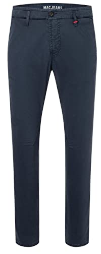 MAC Lennox leichte Chinohose mit schmalem Bein (38W / 34L, Midnight Blue) von MAC Jeans