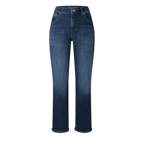 Mac - Damen 5-Pocket Jeans, Straight (5818-90-0389L), Größe:W42, Länge:L30, Farbe:Dark Authentic (D848) von MAC Jeans