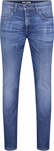 MCA Herren Arne Pipe Straight Jeans, per Pack Blau (Gothic Blue Authentic Wash H585), W32/L36 (Herstellergröße: 32/36) von MAC Jeans