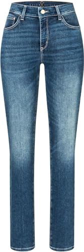 Mac - Damen 5-Pocket Jeans, Dream Authentic (5412-90-0357L), Größe:W44, Länge:L32, Farbe:medium Blue Basic wash (D675) von MAC Jeans