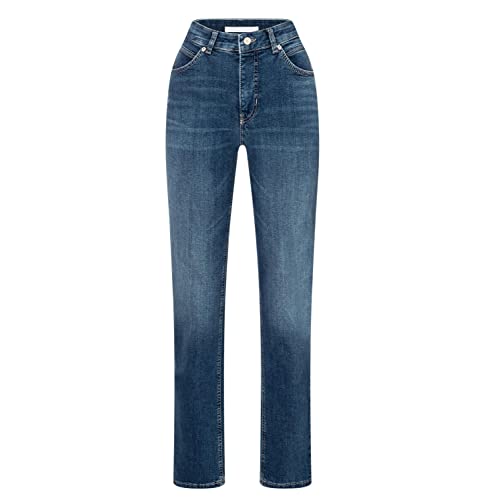 Mac - Damen 5-Pocket Jeans, Melanie (5040-97-0380L), Größe:W44, Länge:L34, Farbe:Simple wash (D586) von MAC Jeans