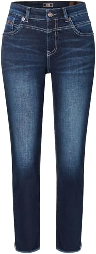 Mac - Damen 5-Pocket Jeans, Rich Slim (5755-90-0389L), Größe:W34, Länge:L28, Farbe:Dark Blue Bright Used (D888) von MAC Jeans