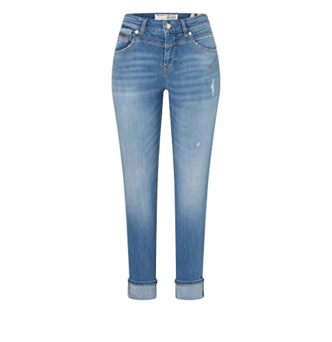 Mac - Damen 5-Pocket Jeans, Rich Slim (5766-90-0390), Größe:W34, Länge:L28, Farbe:Summer Blue (D474) von MAC Jeans