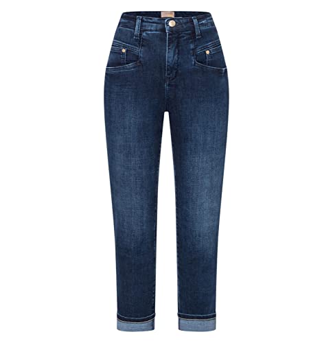 MAC Jeans Rich Carrot Feminine Fit in Blau, Größe 34/26 von MAC Jeans