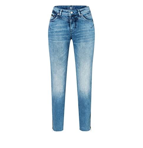Mac Damen Jeans Rich Straight Fit Stoned Blue (81) 32/26 von Mac