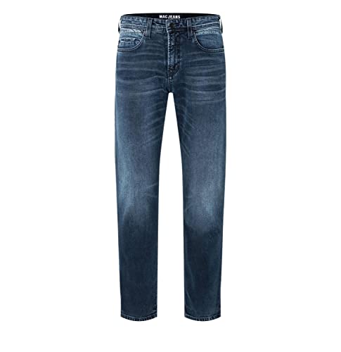 Mac - Herren 5-Pocket Jeans - Ben Basic Denim - 0384-00-0982L, Größe:W31, Länge:L32, Farbe:Blue Black Authentic Used (H997) von MAC Jeans