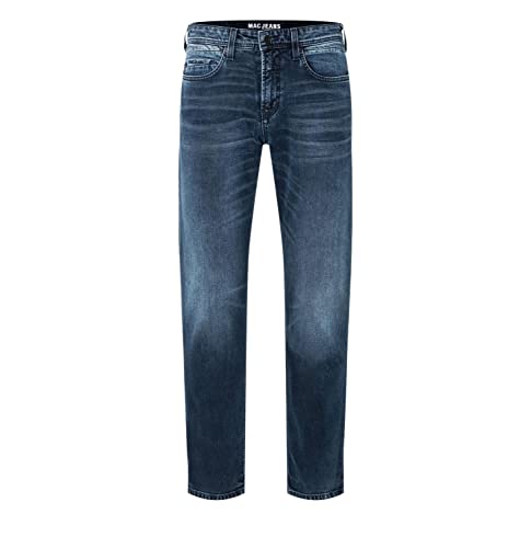 Mac - Herren 5-Pocket Jeans - Ben Basic Denim - 0384-00-0982L, Größe:W32, Länge:L30, Farbe:Blue Black Authentic Used (H997) von MAC Jeans