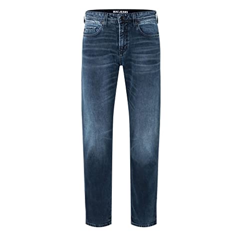 Mac - Herren 5-Pocket Jeans - Ben Basic Denim - 0384-00-0982L, Größe:W35, Länge:L34, Farbe:Blue Black Authentic Used (H997) von MAC Jeans