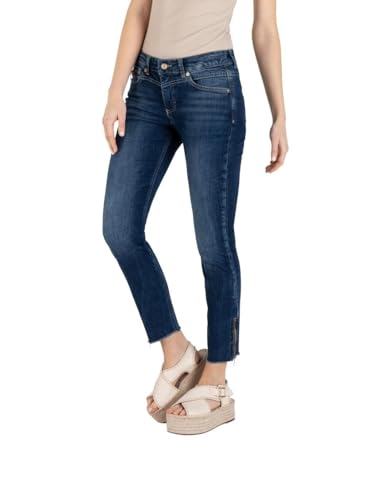 Mac - Damen 5-Pocket Jeans, Rich Slim (5755-90-0389L), Größe:W38, Länge:L28, Farbe:Dark blu net wash (D671) von MAC Jeans