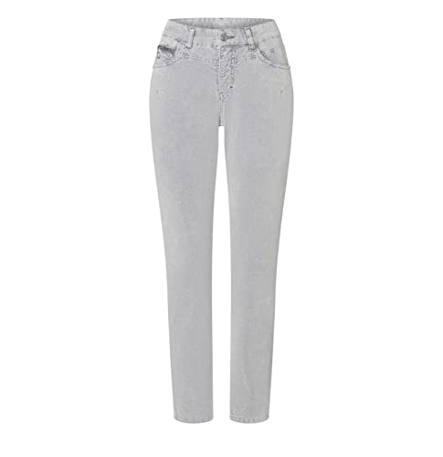 Mac Rich Slim Hose Damen verkürzt Silver - 40/30 von MAC Jeans