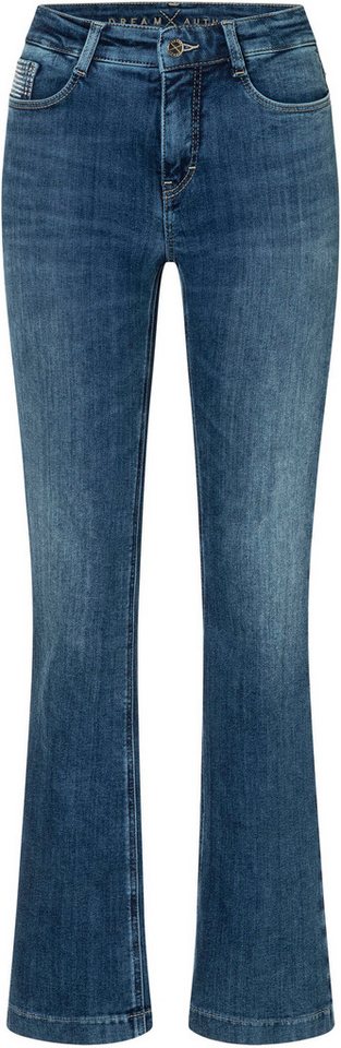 MAC Bootcut-Jeans DREAM BOOT Figurformender Shaping-Effekt, Glitzerdetails an Vordertasche von MAC