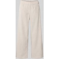 MAC Cropped Cordhose mit elastischem Bund Modell 'CHIARA' in Offwhite, Größe 42 von MAC