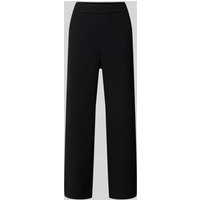 MAC Cropped Hose in unifarbenem Design Modell 'CHIARA CROPPED' in Black, Größe 40/23 von MAC
