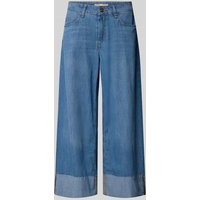 MAC Cropped Jeans mit weitem Bein Modell 'NEVADA' in Dunkelblau, Größe 44 von MAC