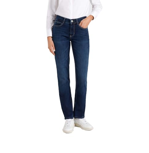 Mac - Damen 5-Pocket Jeans, Angela (5240), Größe:W42, Länge:L34, Farbe:New Basic wash (D845) von MAC Jeans