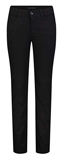 MAC JEANS Damen Angela_0380L Straight Jeans, Schwarz, W34/32L von MAC Jeans