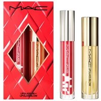 MAC FY26 Holiday Colour Blowing Air Kisses Glossy Lip Duo Lippen Make-up Set von MAC