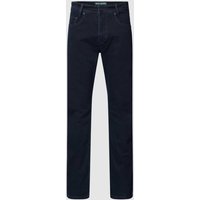 MAC Jeans in unifarbenem Design Modell 'ARNE' in Dunkelblau, Größe 32/34 von MAC