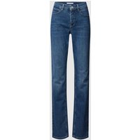 MAC Straight Fit Jeans mit 5-Pocket-Design Modell 'ANGELA' in Blau, Größe 40/32 von MAC