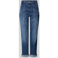 MAC Mom Fit Jeans mit Eingrifftaschen Modell 'Carol' in Dunkelblau, Größe 38/26 von MAC