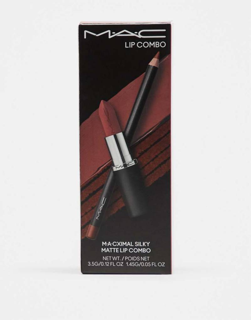 MAC - Macximal - Seidig matte Lippenkombo in Velvet Teddy-Neutral von MAC