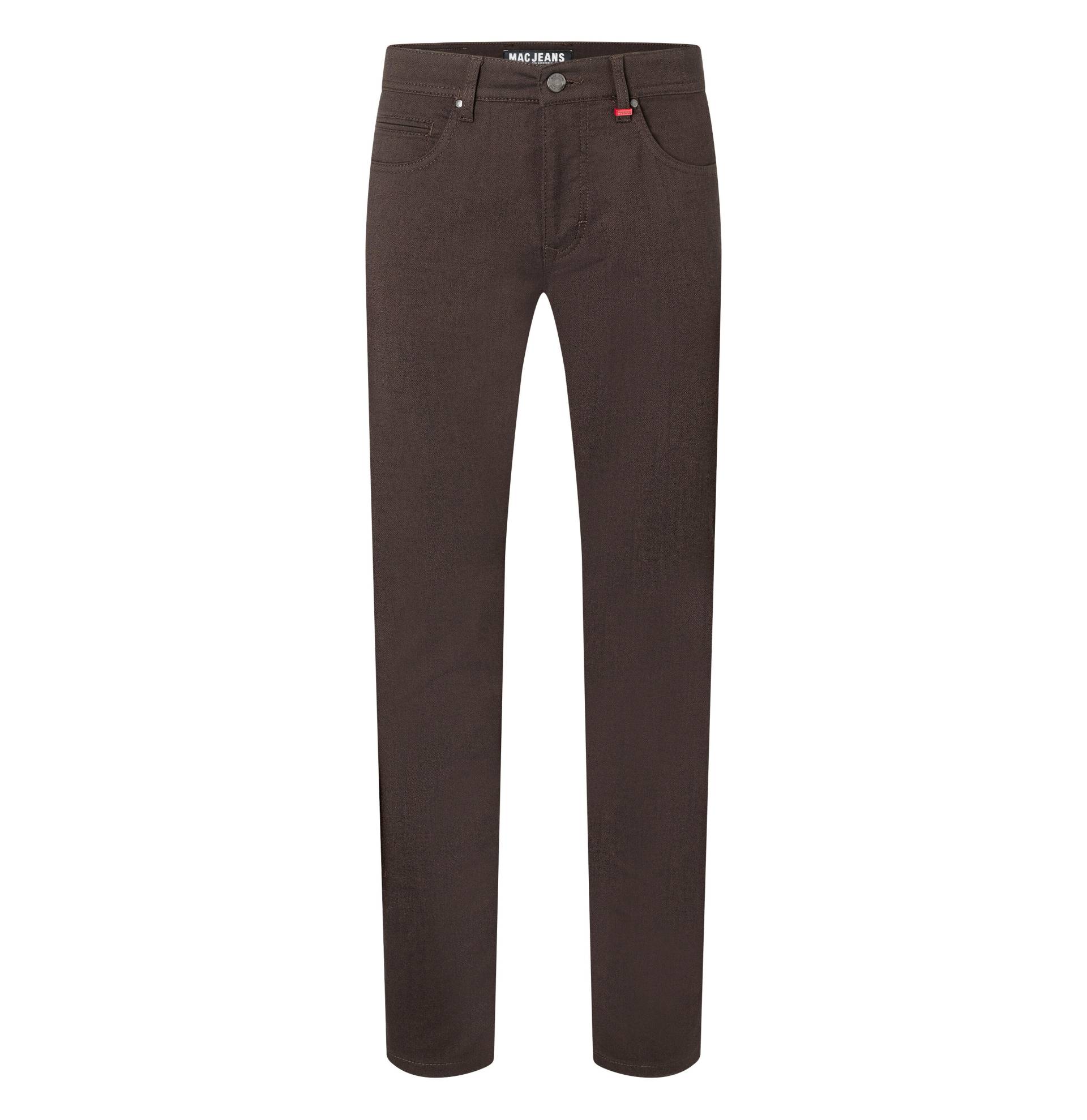 MAC - MAC JEANS - Arne, Structure Flex braun - Gr. - 35/32 von MAC