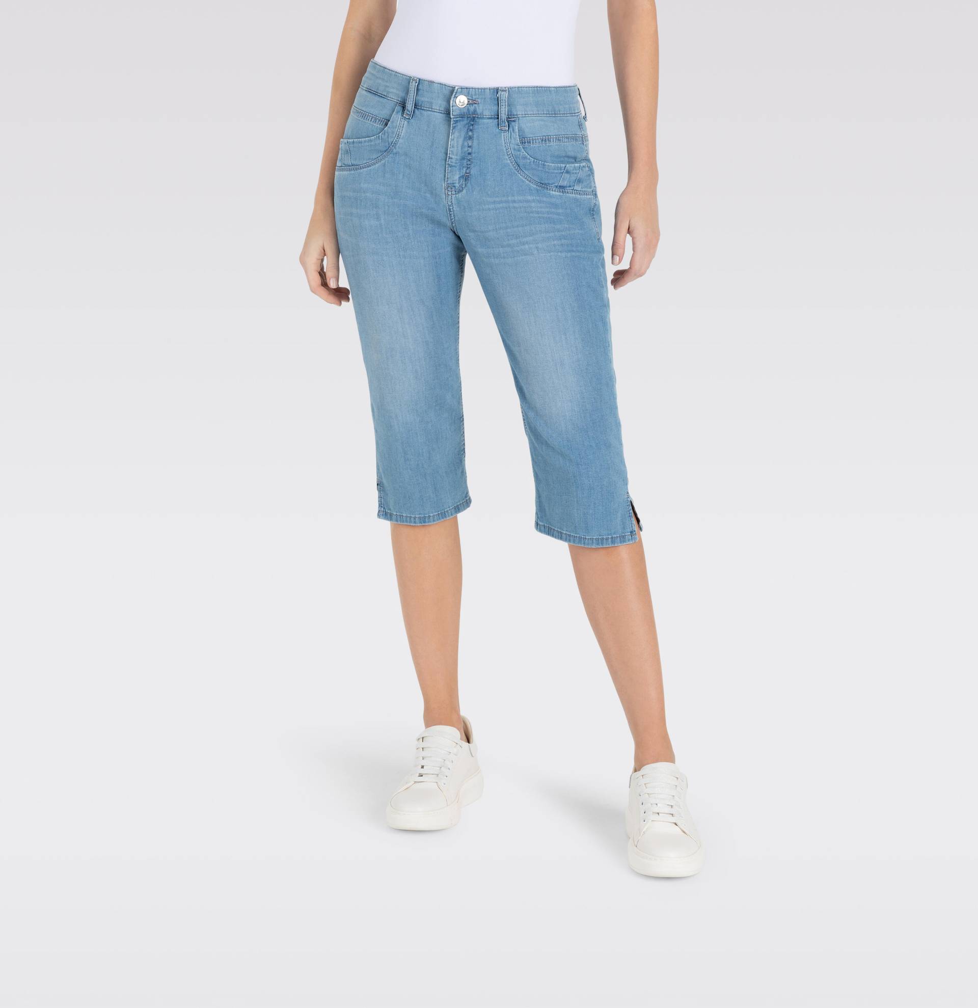 MAC - MAC JEANS - CAPRI, Super light denim blau von MAC