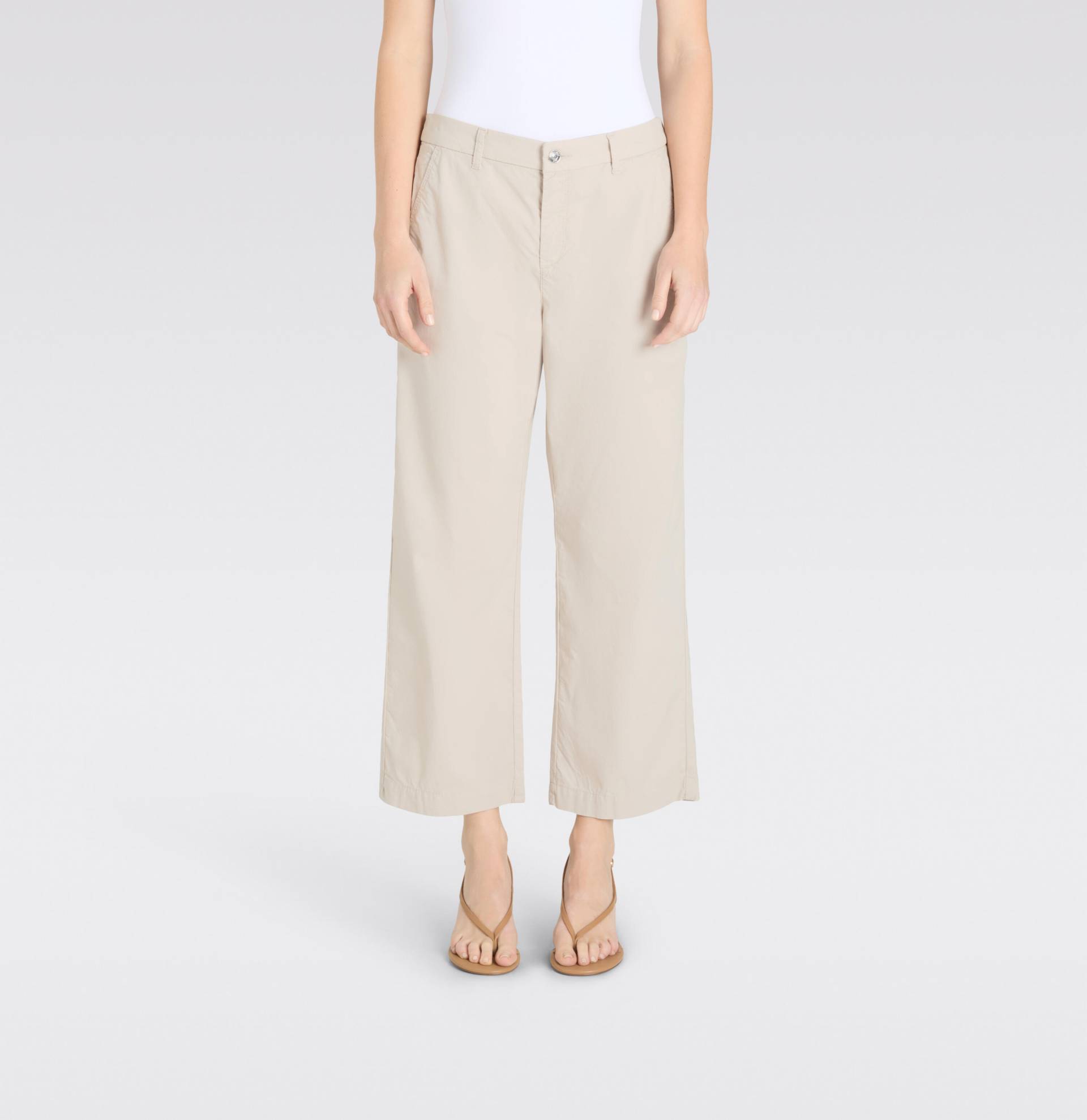 MAC - MAC JEANS - CARI, Fade out gabardine light weiß - Gr. - 42/OL von MAC