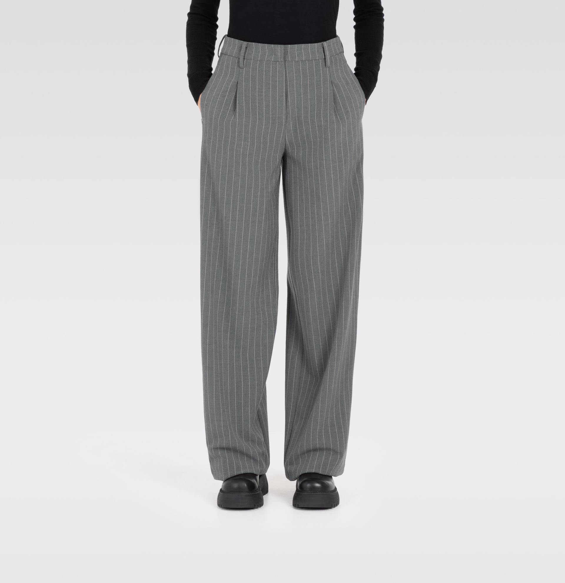 MAC - MAC JEANS - CHAJA, Bistretch dessiniert grau - Gr. - 36/32 von MAC