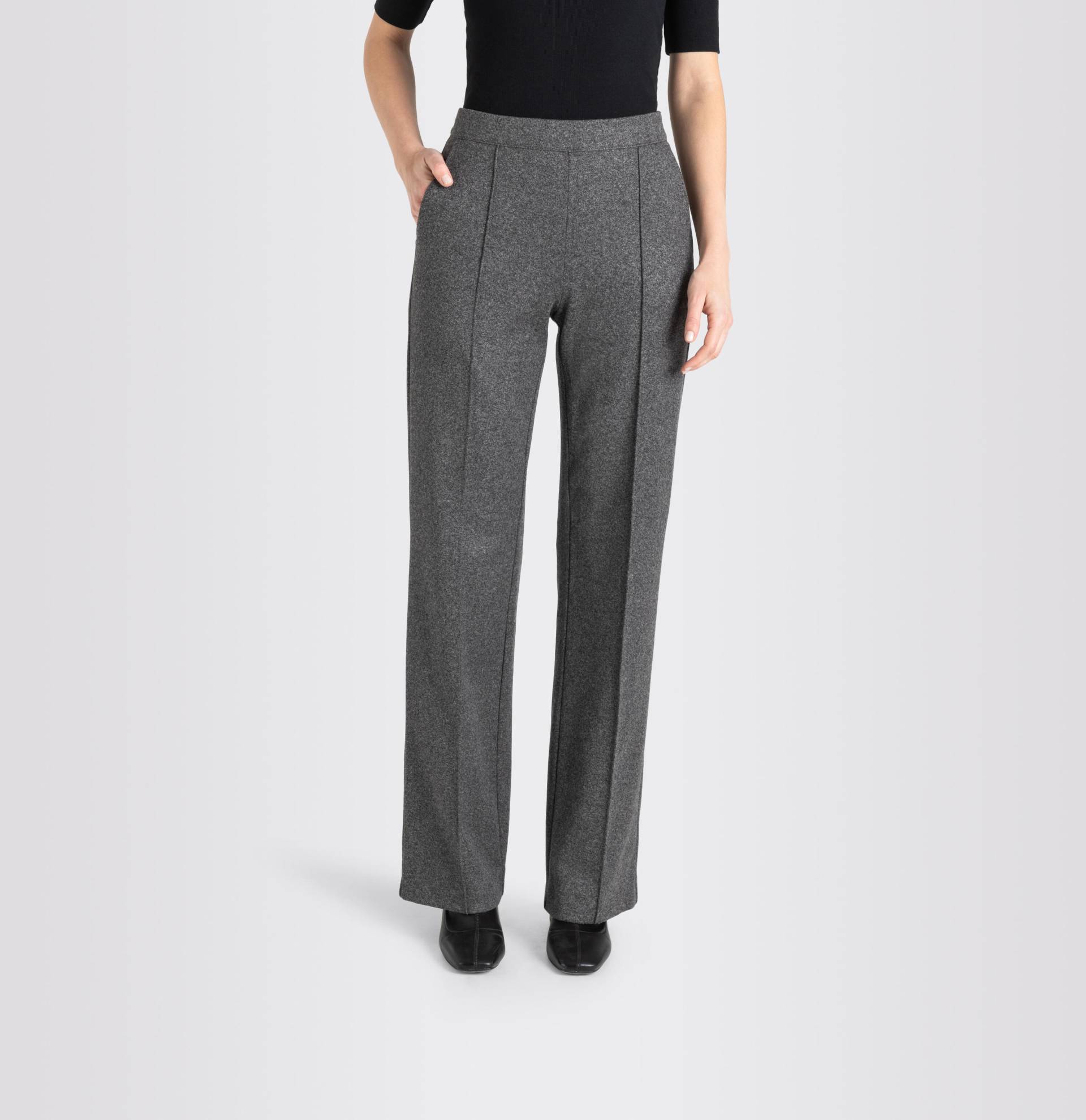 MAC - MAC JEANS - CHIARA, Premium Luxury Jersey grau - Gr. - 40/30 von MAC