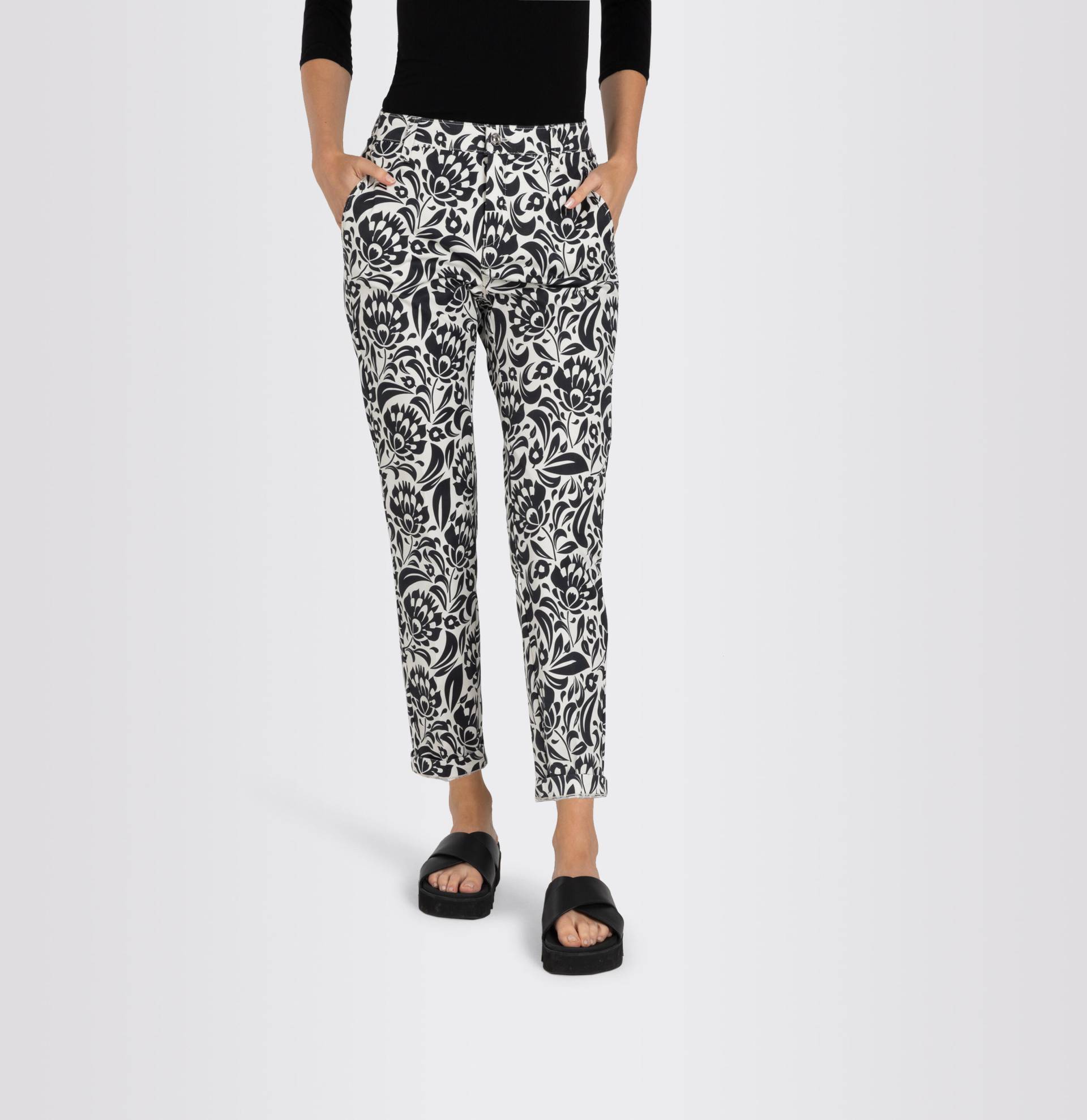 MAC - MAC JEANS - CHINO, Authentic stretch gabardine schwarz - Gr. - 42/OL von MAC