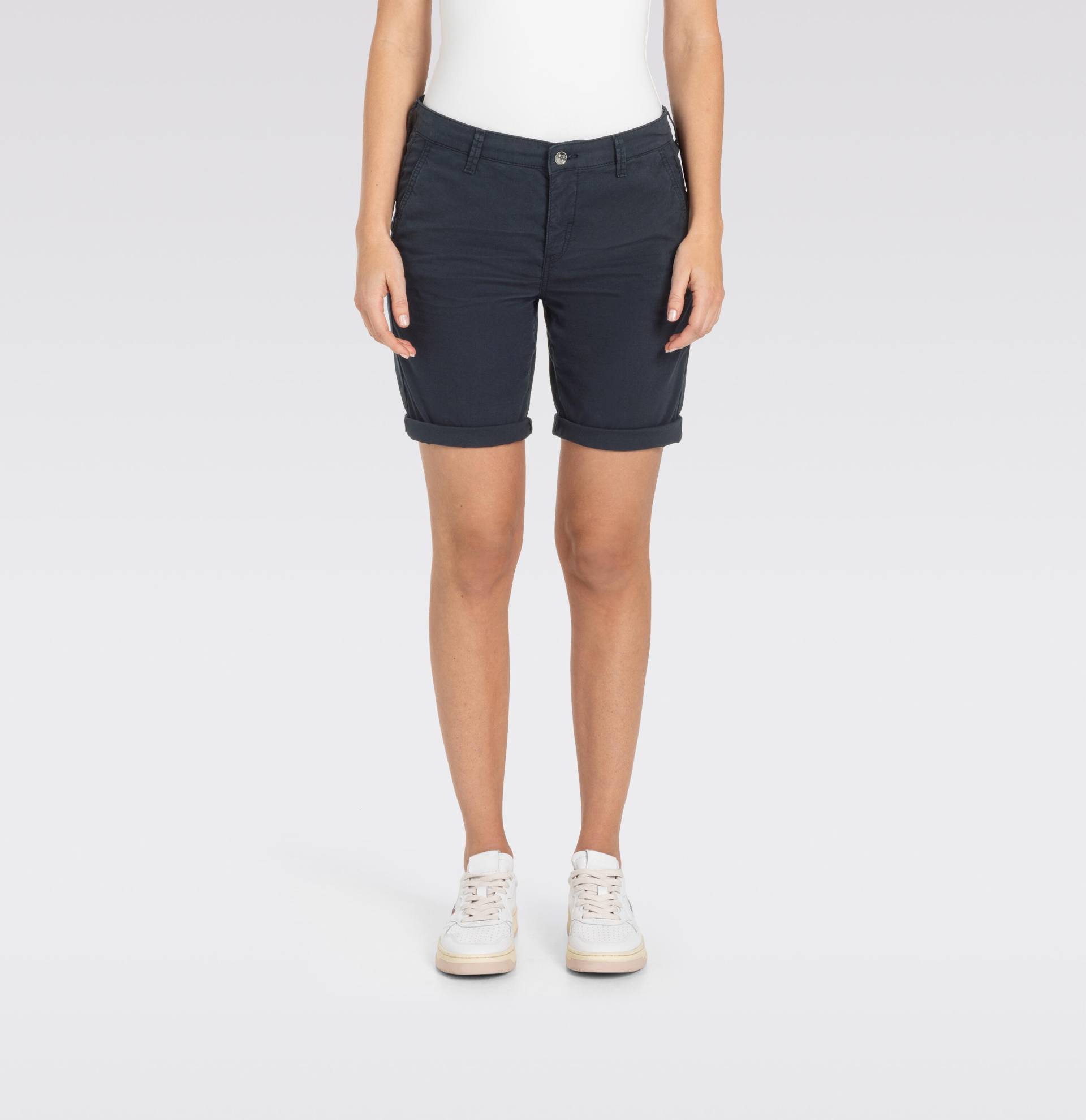 MAC - MAC JEANS - CHINO SHORTS, Fade out gabardine light blau von MAC