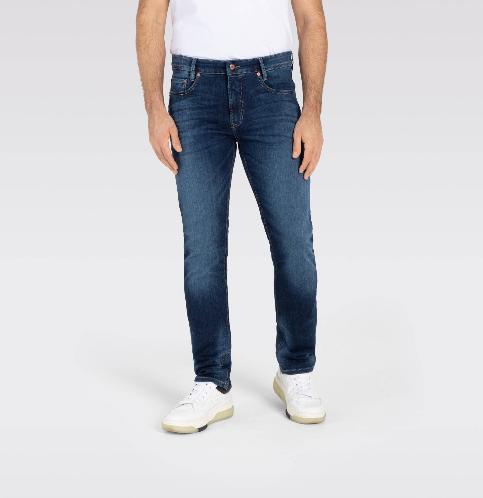 pure - PURE- City Hemd slim fit Langarm weiss - Gr. - M von pure