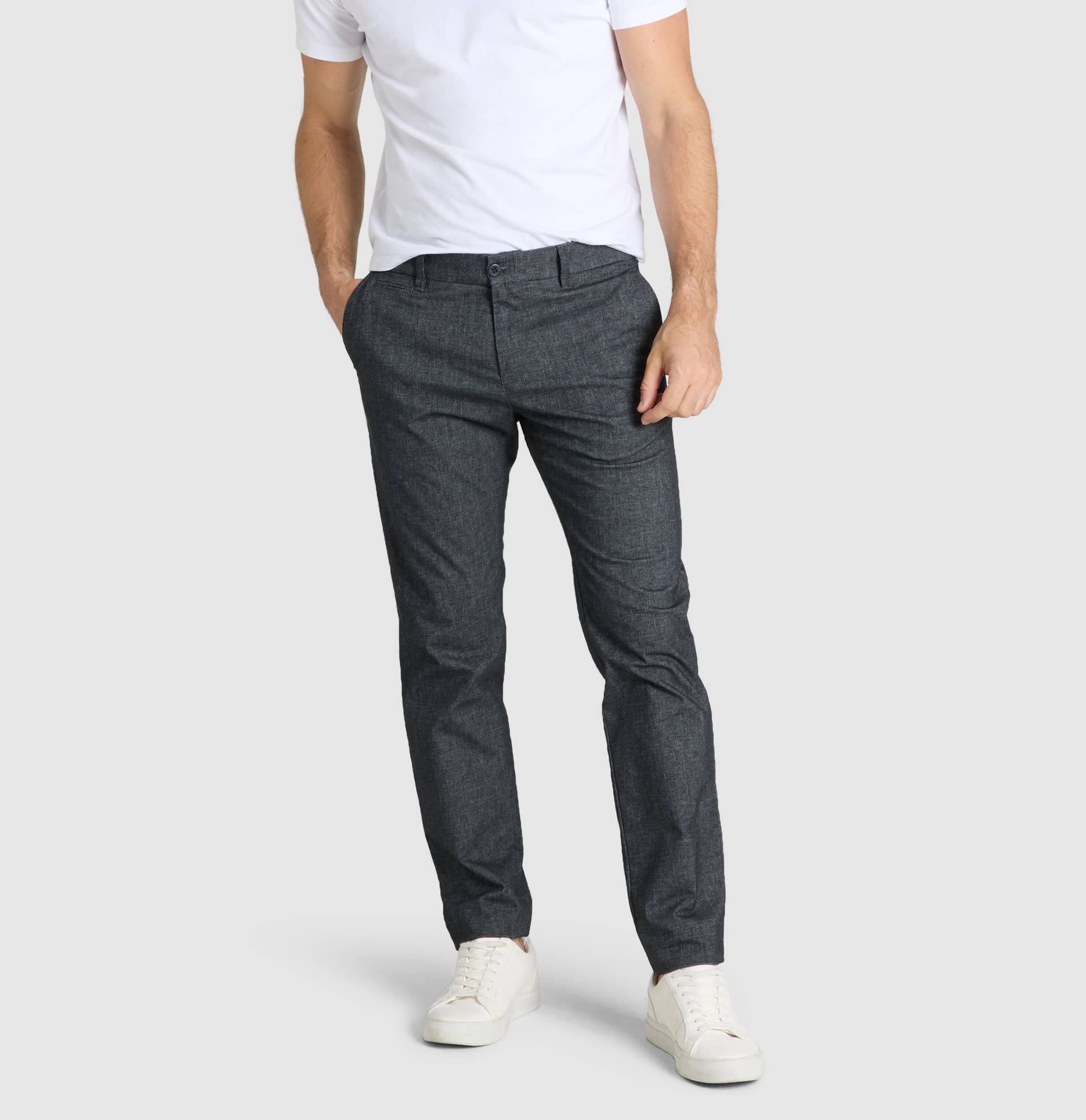 MAC - MAC JEANS - Lennox, Light Printed Flannel blau - Gr. - 36/30 von MAC