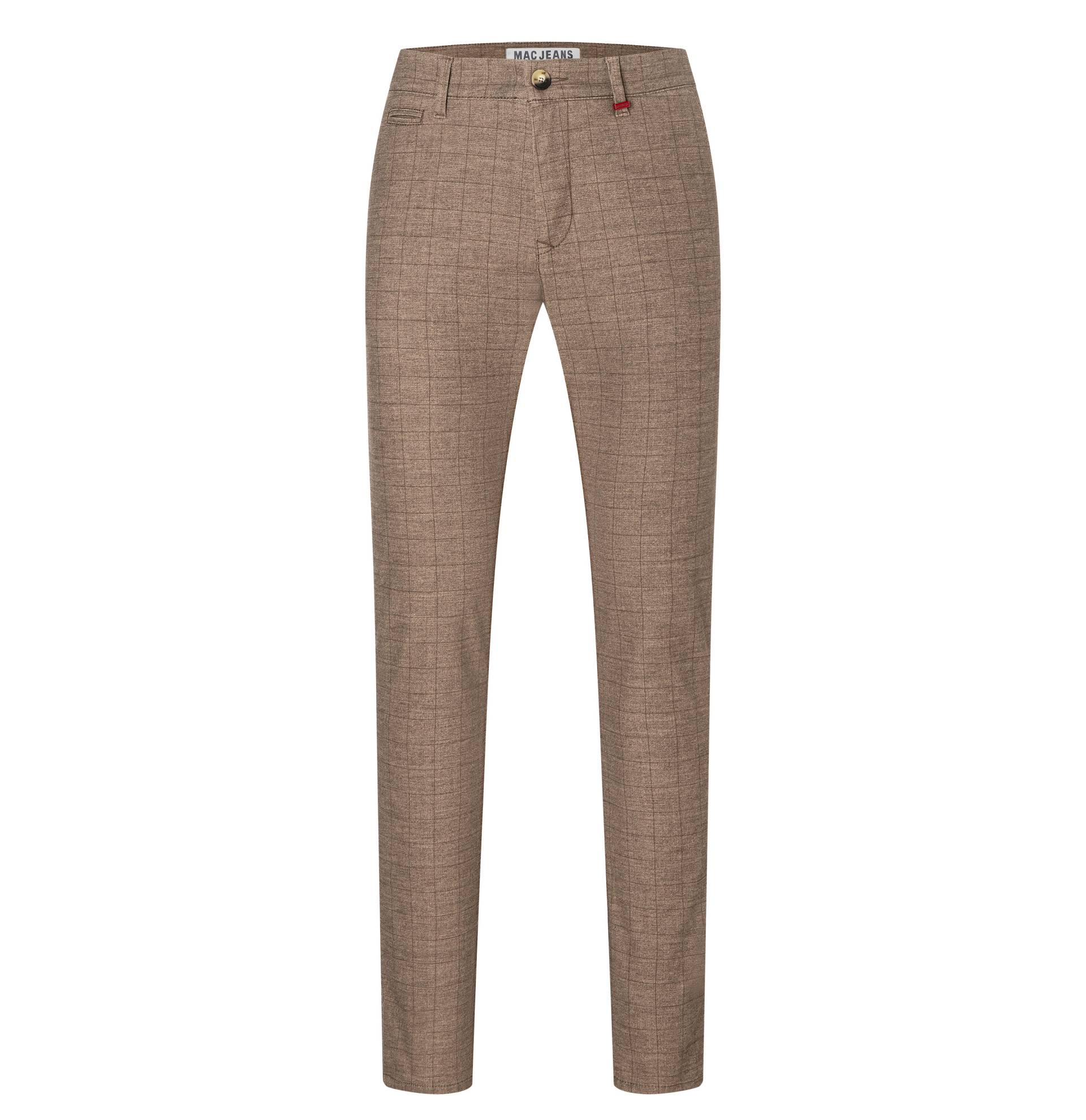 MAC - MAC JEANS - Lennox, Printed Flannel beige - Gr. - 38/32 von MAC