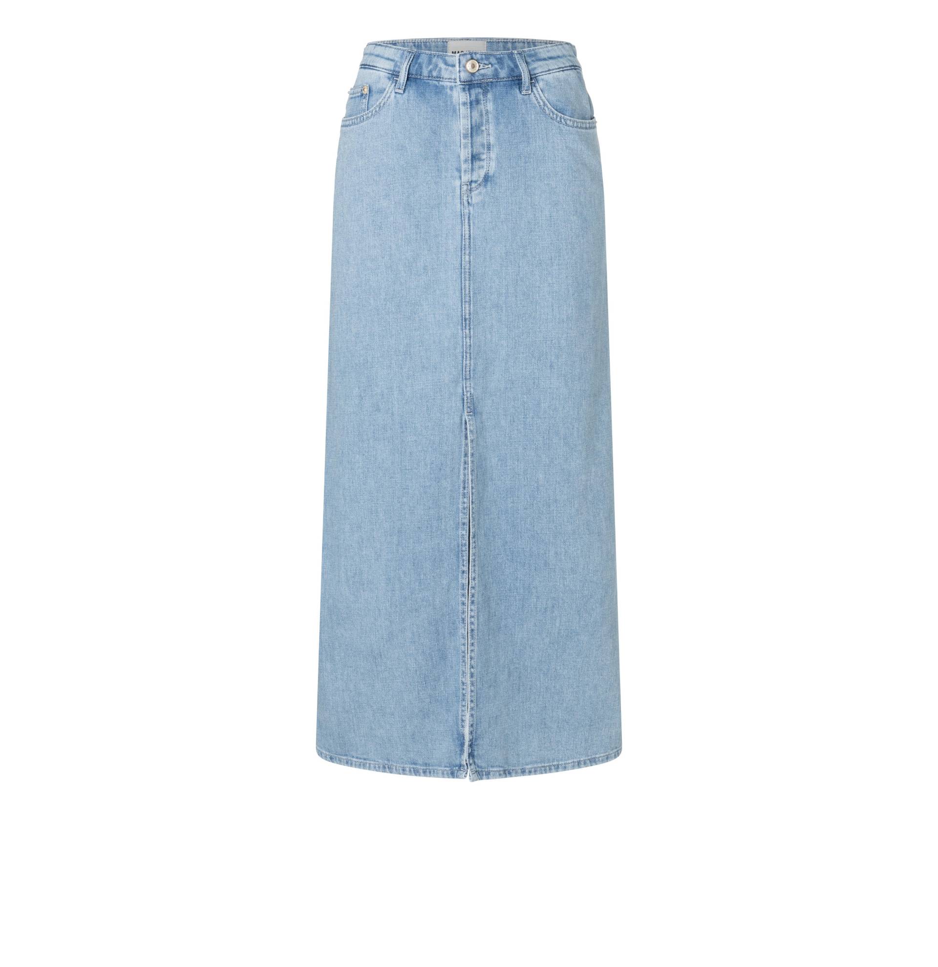 MAC - MAC JEANS - MAXI SKIRT, Fluent comfort denim blau - Gr. - S/OL von MAC