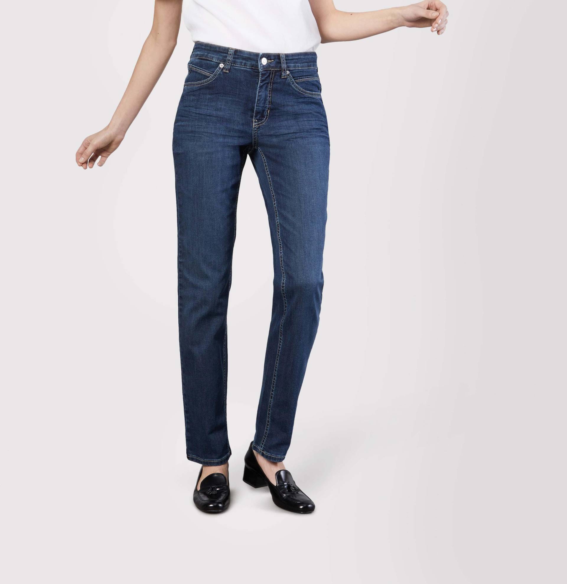 MAC - MAC JEANS - MELANIE, PERFECT Fit Forever Denim blau - Gr. - 38/36 von MAC