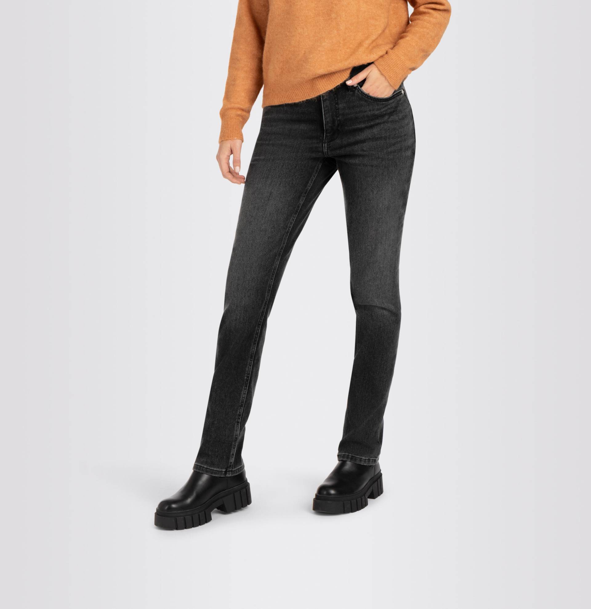 MAC - MAC JEANS - MELANIE , Thermo denim grau - Gr. - 38/30 von MAC