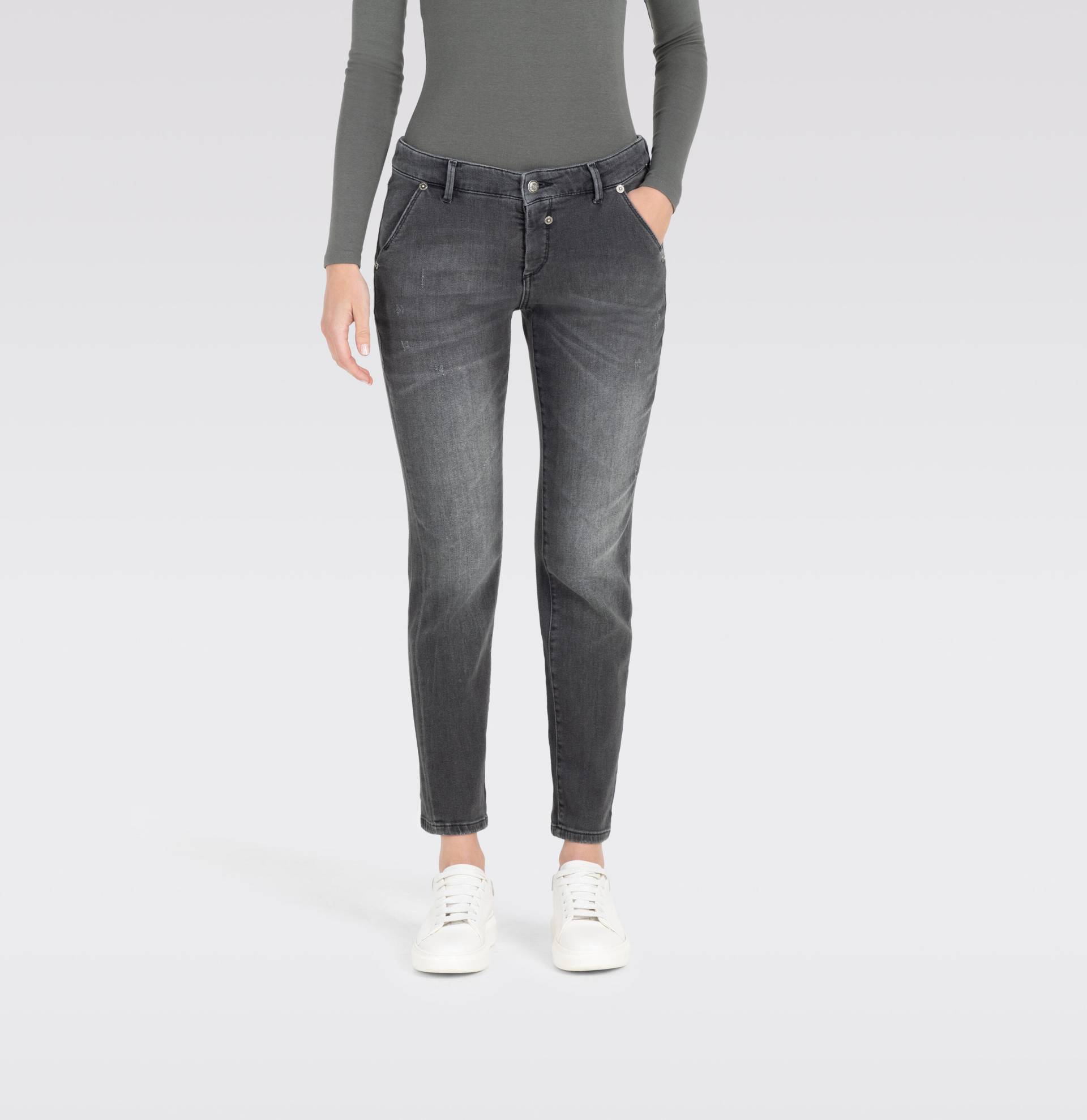 MAC - MAC JEANS - MONTANA, Auth. comfort vintage denim grau - Gr. - 44/OL von MAC