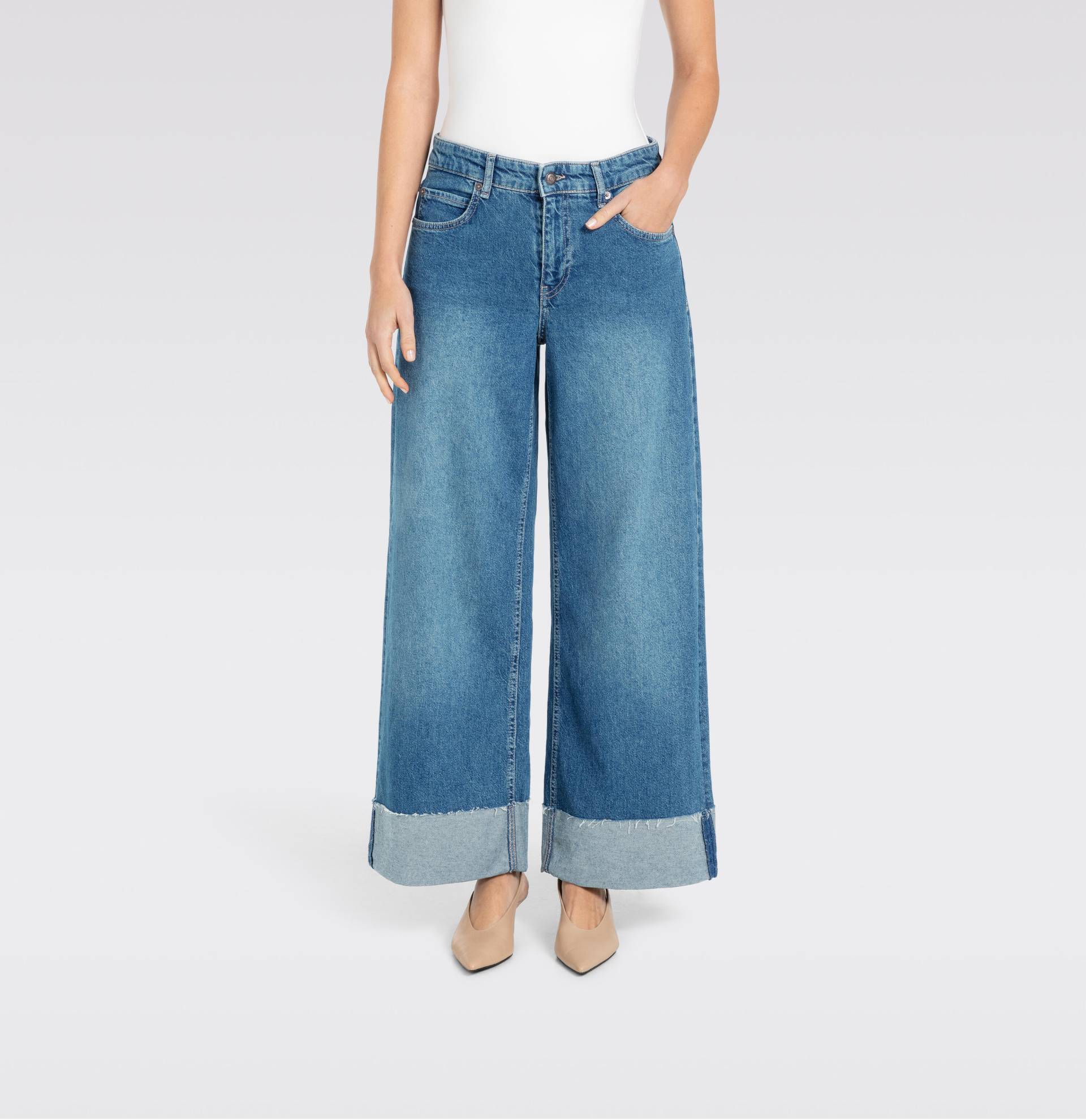 MAC - MAC JEANS - NEVADA, Rigid Cool blau - Gr. - 44/OL von MAC